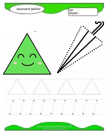 Geometrik Şekiller Çalışma Sayfaları